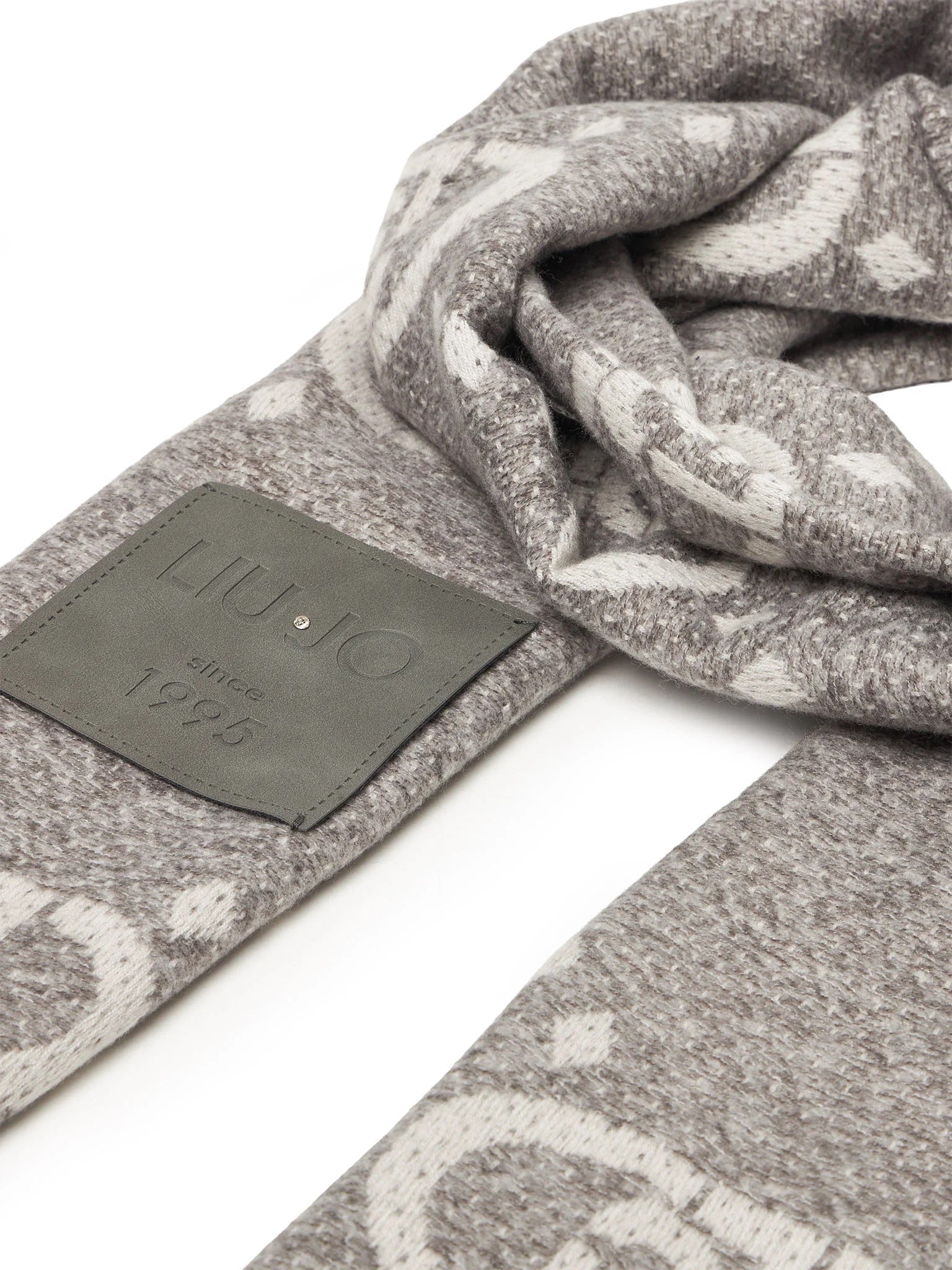 LIU JO LOGO - SCARF/SHAWL   GREY CLOUD