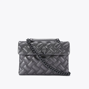 Kurt Geiger Kensington Bag Drench Gunmetal Leather