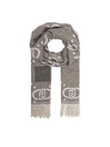 LIU JO LOGO - SCARF/SHAWL   GREY CLOUD