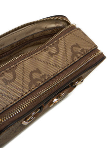 Guess IZZY CAMERA BAG LATTE LOGO