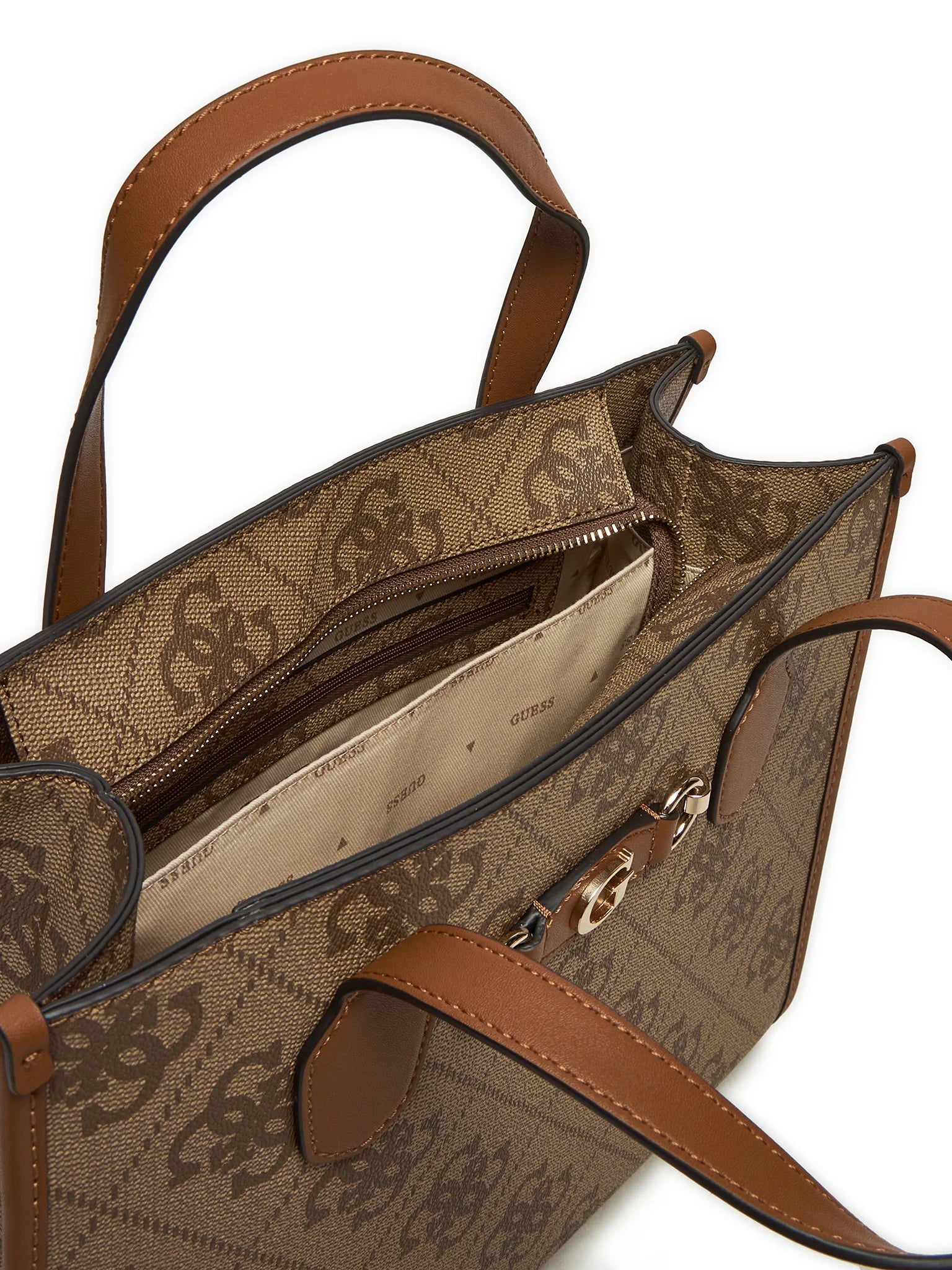 Guess IZZY 2 COMP TOTE LATTE LOGO
