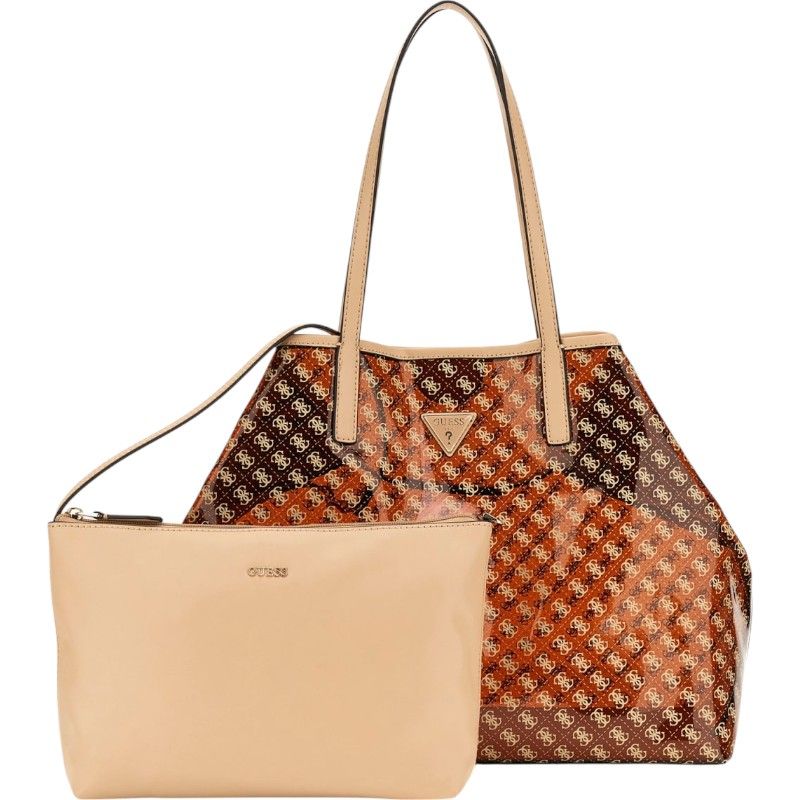 Guess TUANA LARGE TOTE BROWN LOGO