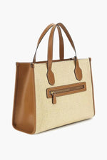 Afbeelding in Gallery-weergave laden, Guess Status 2 Compartment Tote Natural/Cognac
