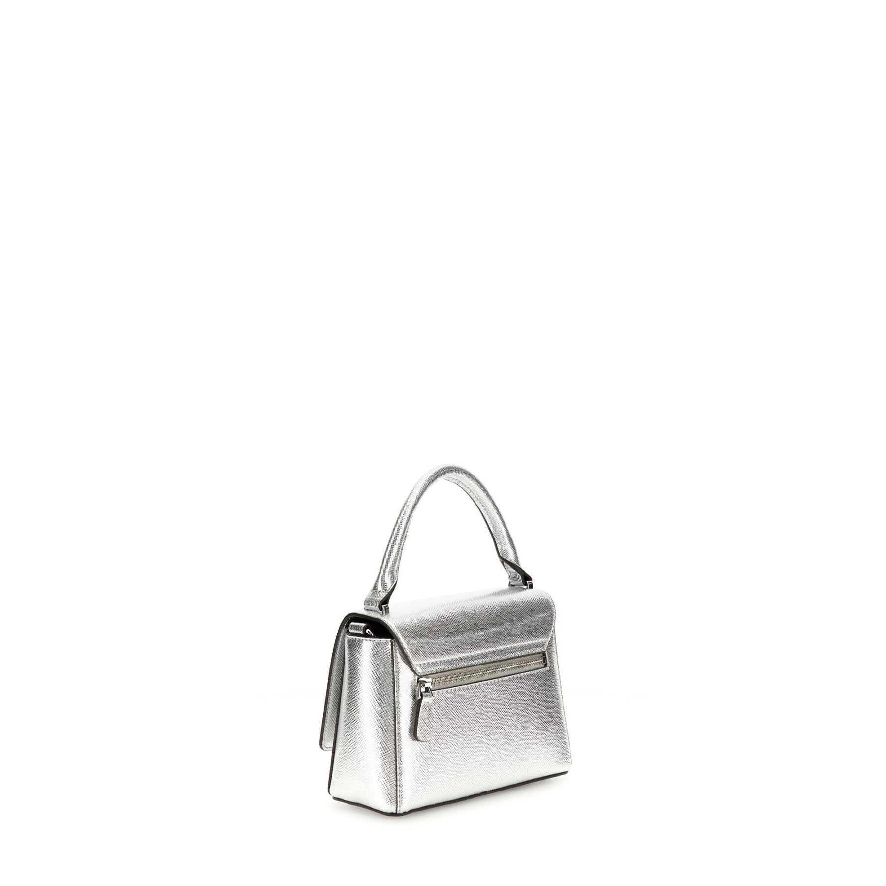 Guess  FEDANA TOP HANDLE FLAP SILVER