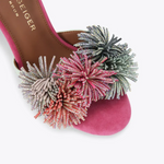 Afbeelding in Gallery-weergave laden, Kurt Geiger Pom Pom Ankle Tie Sandal Mult/Other Suede
