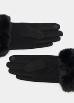 Afbeelding in Gallery-weergave laden, LIU JO FAKE FUR - GLOVES   NERO
