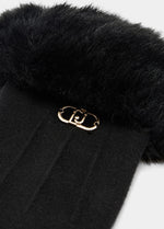 Afbeelding in Gallery-weergave laden, LIU JO FAKE FUR - GLOVES   NERO
