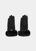 Afbeelding in Gallery-weergave laden, LIU JO FAKE FUR - GLOVES   NERO
