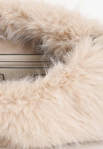 Pinko MAXI CLUTCH ASPEN BEIGE-GRIGIO