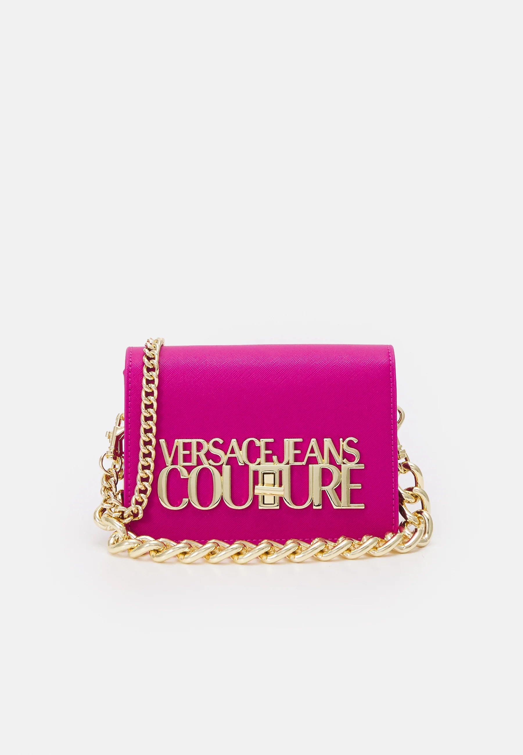 Versace jeans couture crossbody logo lock roze