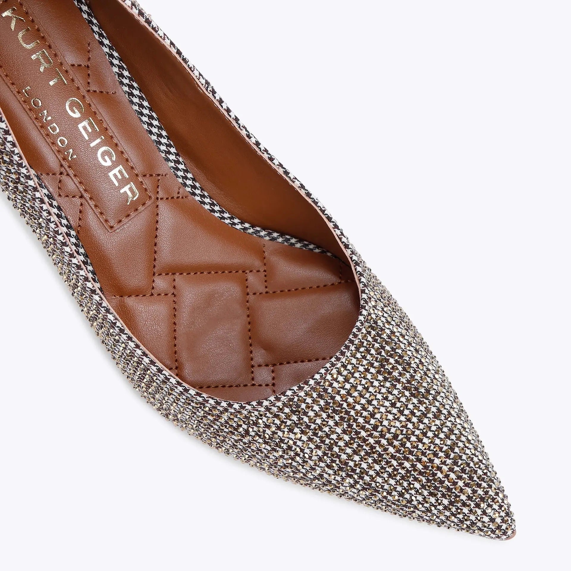 Kurt Geiger Belgravia beige fabric