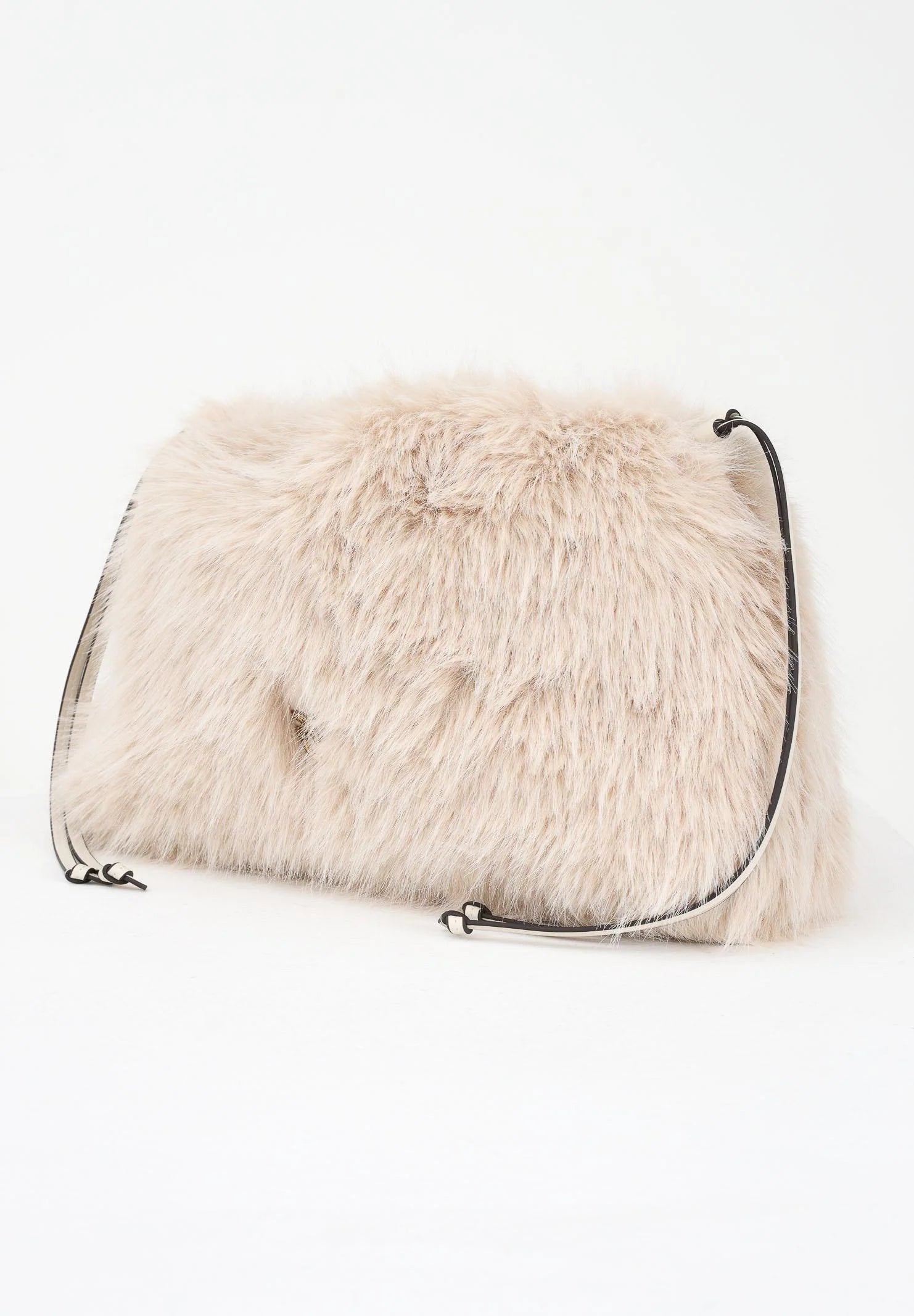 Pinko MAXI CLUTCH ASPEN BEIGE-GRIGIO