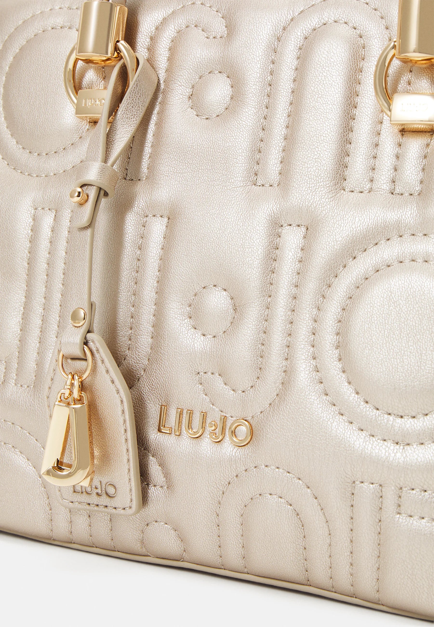 LIU JO MANH - BOSTON BAG-light gold
