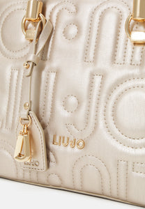 LIU JO MANH - BOSTON BAG-light gold