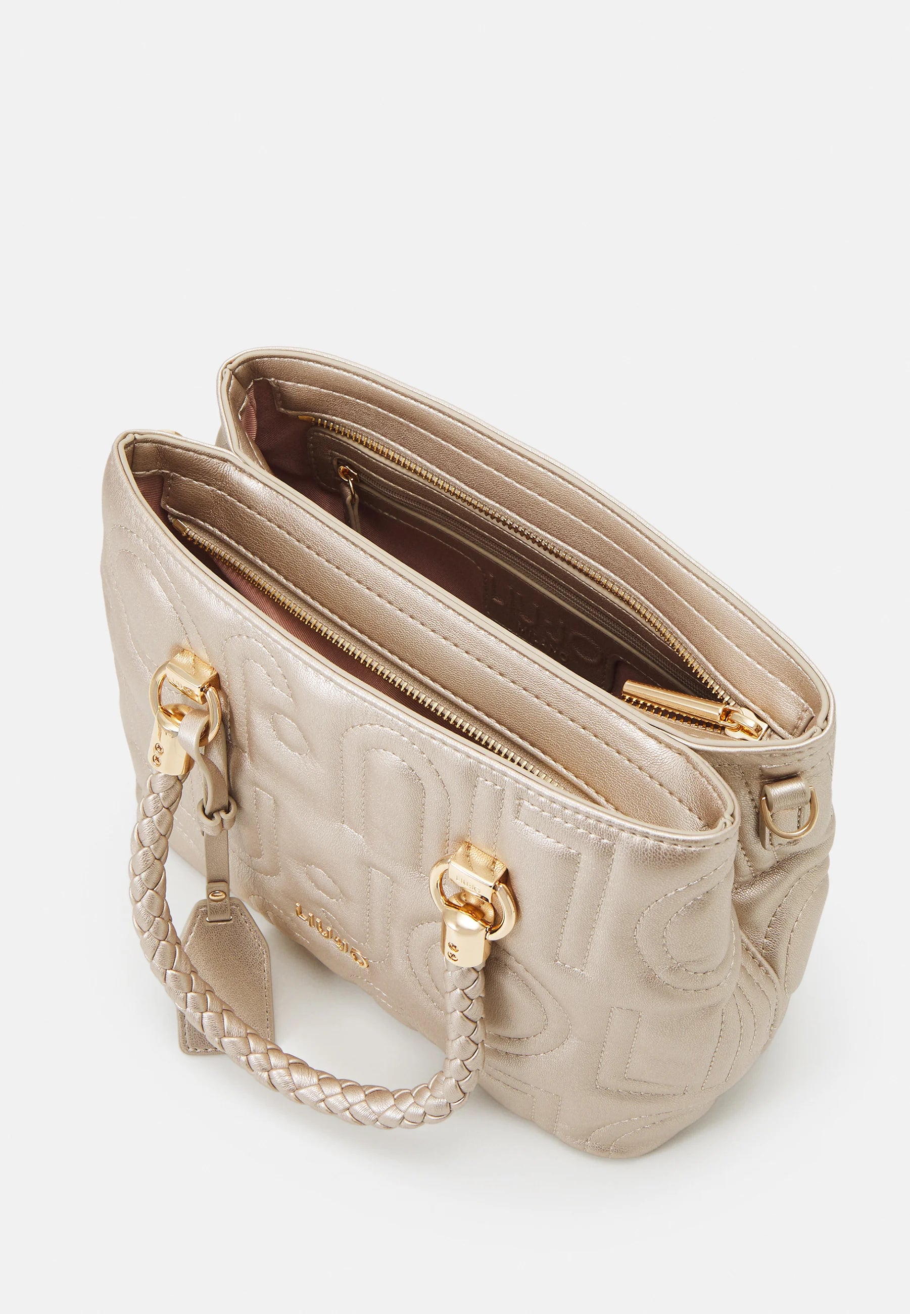 LIU JO MANH - BOSTON BAG-light gold