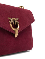 Afbeelding in Gallery-weergave laden, Pinko CUPIDO MESSENGER CLASSIC SUEDE bordeaux
