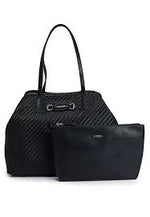 Afbeelding in Gallery-weergave laden, Guess VIKKY II LARGE 2 IN 1 TOTE BLACK
