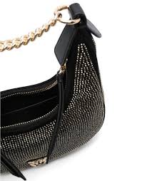 BRIOCHE HOBO MINI MICROFIBRA+STRASS