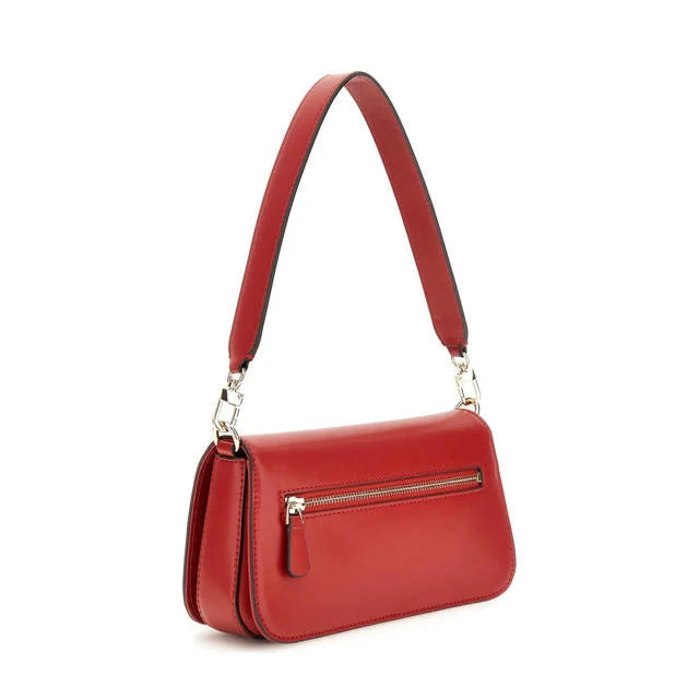 Guess ECO MIETTA FLAP SHOULDER BAG RED