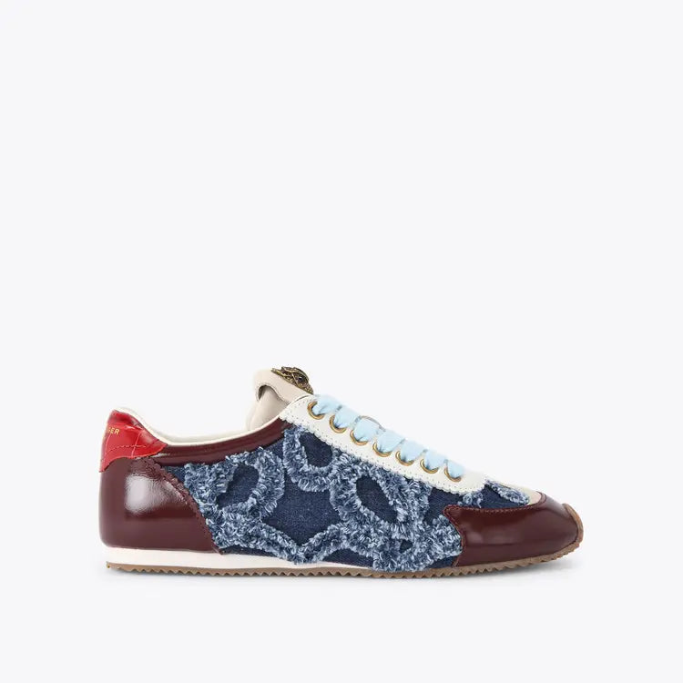 Kurt Geiger Islington Sneaker Denim Fabric/patent