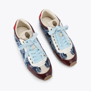 Kurt Geiger Islington Sneaker Denim Fabric/patent