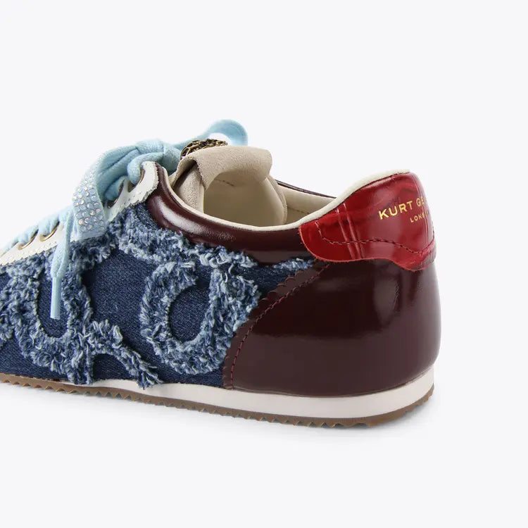 Kurt Geiger Islington Sneaker Denim Fabric/patent