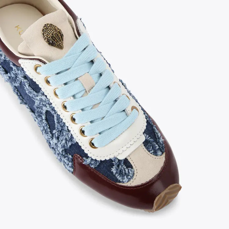 Kurt Geiger Islington Sneaker Denim Fabric/patent