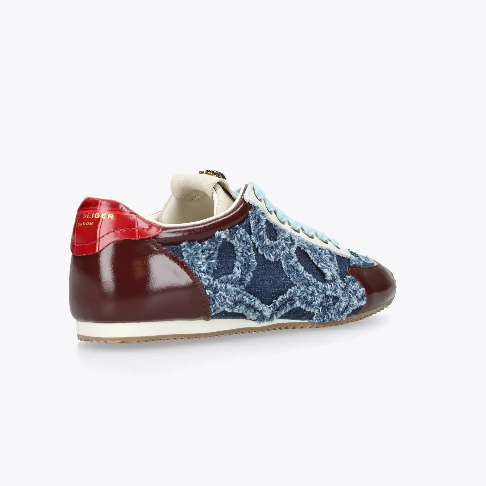 Kurt Geiger Islington Sneaker Denim Fabric/patent