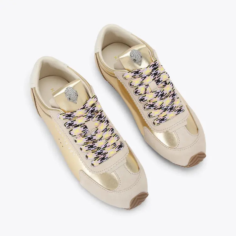 Kurt Geiger Islington Sneaker Gold Comb-Suede/leather