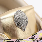 Afbeelding in Gallery-weergave laden, Kurt Geiger Islington Sneaker Gold Comb-Suede/leather
