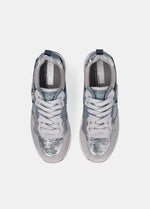 Afbeelding in Gallery-weergave laden, Liu Jo Sneaker Maxi Wonder 01 Cow Suede/metallic F Blue/silver
