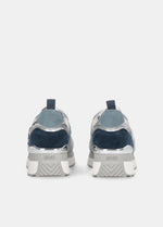 Afbeelding in Gallery-weergave laden, Liu Jo Sneaker Maxi Wonder 01 Cow Suede/metallic F Blue/silver
