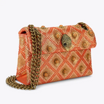 Afbeelding in Gallery-weergave laden, Kurt Geiger 690-MINI KENSINGTON JEWEL-RED COMB-FABRIC
