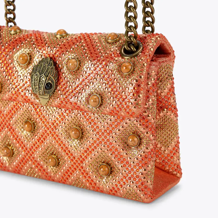 Kurt Geiger 690-MINI KENSINGTON JEWEL-RED COMB-FABRIC