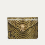 Afbeelding in Gallery-weergave laden, Claris Virot Porte Cartes Python Alex Dark Kaki
