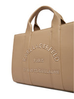 Afbeelding in Gallery-weergave laden, Karl Lagerfeld  RSG MD SQUARE TOTE PEB EMB NOUGAT
