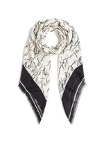 Afbeelding in Gallery-weergave laden, Karl Lagerfeld K/ESSENTIAL SCRIBBLE MDL SCARF Cannoli Cream

