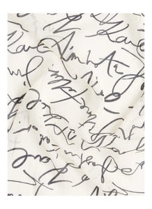 Karl Lagerfeld K/ESSENTIAL SCRIBBLE MDL SCARF Cannoli Cream