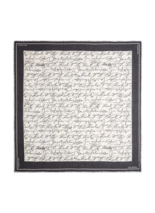 Karl Lagerfeld K/ESSENTIAL SCRIBBLE MDL SCARF Cannoli Cream