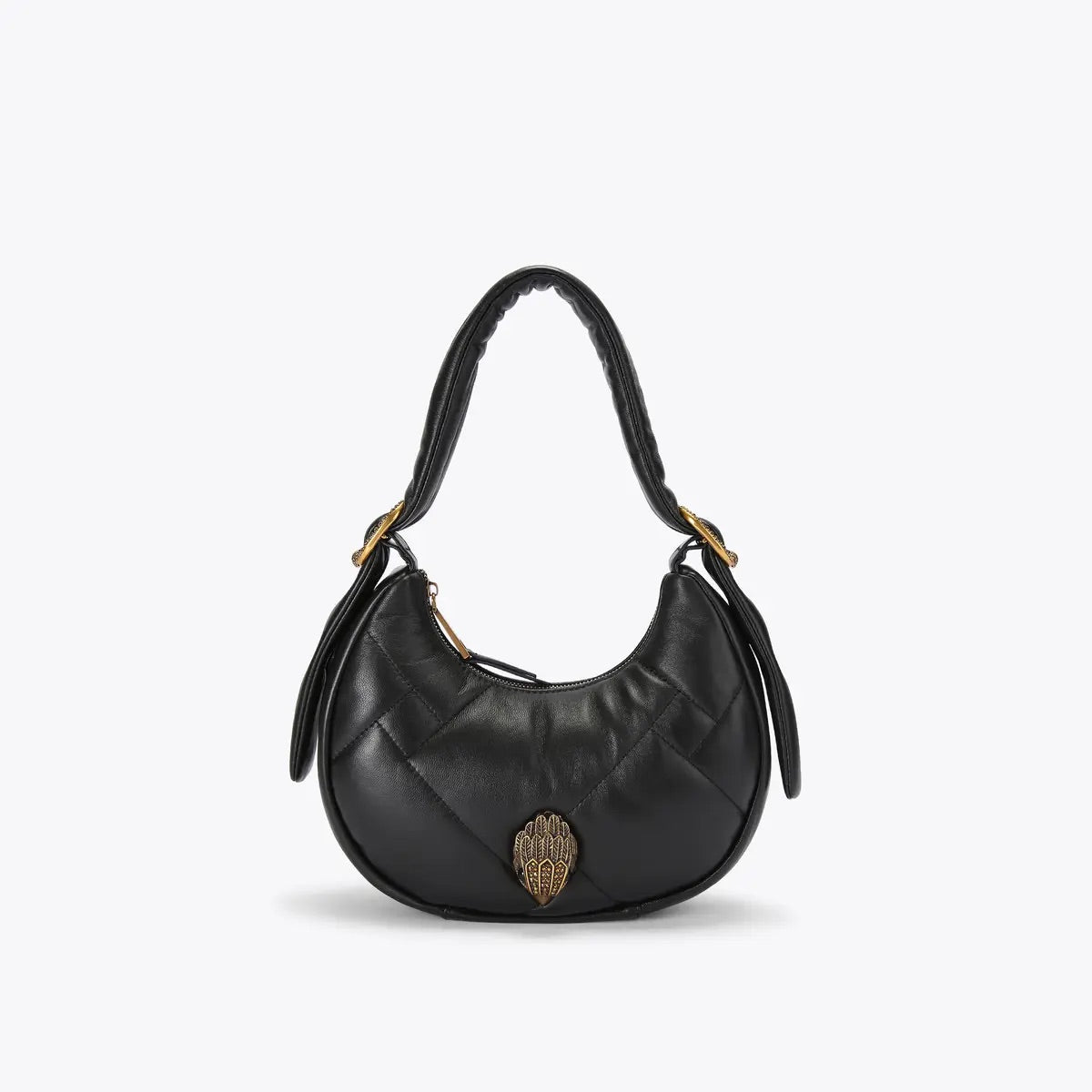 KENSINGTON PUFF SM HOBO-BLACK-LEATHER