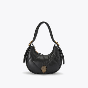 KENSINGTON PUFF SM HOBO-BLACK-LEATHER