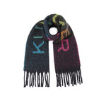 Afbeelding in Gallery-weergave laden, Kurt geiger YARNDYE SCARF-Black/comb
