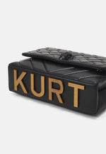 Afbeelding in Gallery-weergave laden, Kurt Geiger large Kensington Kurt black leather
