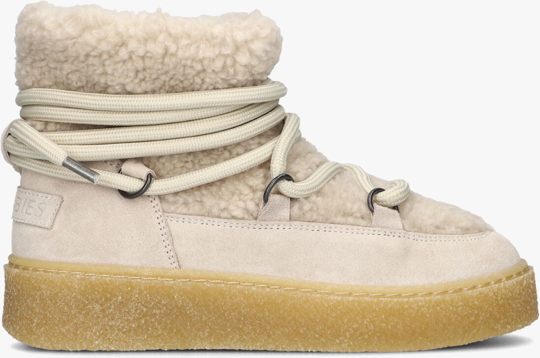 Shabbies Senna Lana Sneaker wool fur Off White