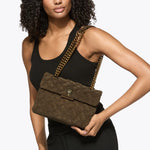 Afbeelding in Gallery-weergave laden, Kurt Geiger Leather Kensington bag brown suede
