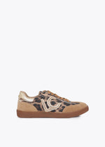 Afbeelding in Gallery-weergave laden, Lola Casademunt Sneaker Animal Print Marron-Metal
