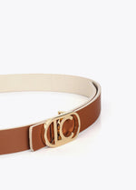 Afbeelding in Gallery-weergave laden, Lola Casademunt Riem Reversible Marron-Crudo
