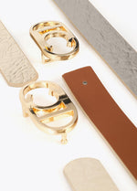 Afbeelding in Gallery-weergave laden, Lola Casademunt Riem Reversible Marron-Crudo
