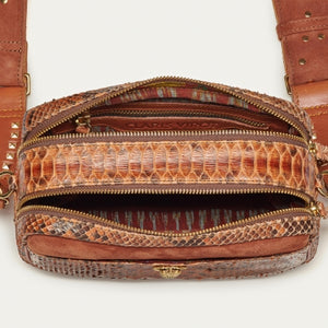 Claris Virot Sac Python Lily Moka