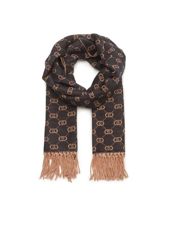 LOGO JACQUARD LIUJO - SCARF Nero